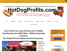 Tablet Screenshot of hotdogprofits.com